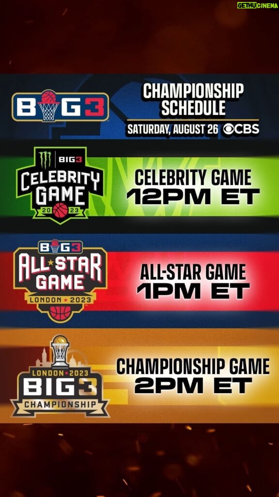 Ice Cube Instagram - We’re touching down in London town. The BIG3 Championship and the Celebrity & All-Star games are sweeping through tomorrow. Watch us on CBS at noon ET.