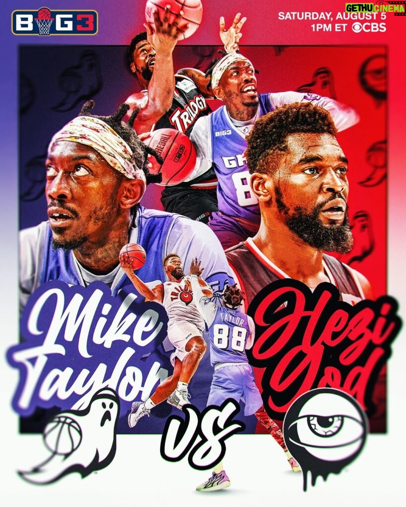 Ice Cube Instagram - Hezi God vs. Mike Taylor—who will take their team to the top in Charlotte this weekend? Tune in on @cbstv or big3.com (link in bio) at 1 pm ET.