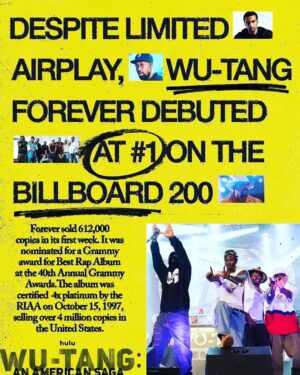 Inspectah Deck Instagram - It’s not the destination, it’s the journey
#wuwednesday #wutang 👐🏾🐝
#wutangonhulu