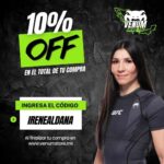 Irene Aldana Instagram - 💚🐍‼️ #Repost @venumstoremx ・・・ ¡Aprovecha lo mejor de Venum con el 10% de descuento en nuestra tienda online! 🔥 🔸️Guantes de boxeo y MMA 🔹️Espinilleras 🔸️Bolsas deportivas 🔹️Shorts de Muay thai y MMA 🔸️Ropa deportiva y casual 🔹️Accesorios 👉 Utiliza el código IRENEALDANA al finalizar tu compra en venumstore.mx 🏷 Enviamos a todo México 🇲🇽 #ufc #mma #venum #venummx #mexico #irenealdana #teamirene #sponsored #sale