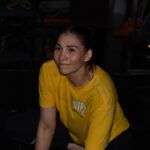 Irene Aldana Instagram - La Paz que te da un buen entrenamiento 💛💦 #stretching #mma #training #gym #ufc #lobomma #sweat #smile #happy #mexico Lobo Gym Mma