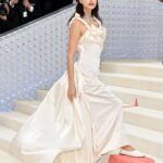 Irina Shayk Instagram - I am honored to wear this masterpiece tonight for Met Gala @yohjiyamamotoofficial . This is an archive dress from SS1998 collection. I was always a big admirer of mister Yohji and his talent. Thank you Mr Yohji and all his team to make my dream come true. @anakhouri 💎