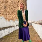 Isabel Angelino Instagram - Manhã com algum nevoeiro mas sempre com alegria em Avis 💚💜 Avis Alentejo