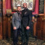 Israel Zamora Instagram - I couldn’t move much in that very tight shirt and jacket but it was a great night with my man at the @magiccastleofficial #instahunk #gaydaddy #gaysnap #gaymuscle #gayfit #gayhunk #scruf #beardgang #gayscruff #gayhot #sexygay #gayguy #gayfallow #instagay #gaybeard #sexygay #tattoo #tattoomen #beautiful #beautifulmen #gaymen #homographias #gaycouple