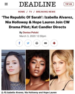Izabella Alvarez Instagram - extremely excited & grateful to join this cast !!! link in bio 🥳