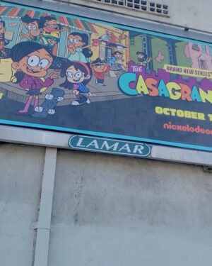 Izabella Alvarez Instagram - soooo my show is on a billboard...im screaming !!! i can’t express enough how much this show means to me & there is only 1 day left until it finally comes out 🧡🧡 OCT 14th 1:30 only on @nickelodeon