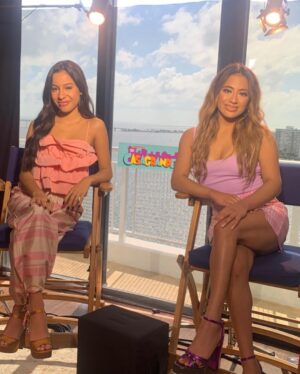 Izabella Alvarez Instagram - m i a m i press day for @thecasagrandes 💜💜 such a fun filled day w @allybrooke 
thank you @despiertamerica for having us !!
stylist: @veronica.graye 
makeup: @sidneyjamila 
hair: @gena_sullivan_