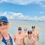 Jaime Pressly Instagram - This is 46! Happy Birthday to me! In my happy place back home on the water with my favorite humans and yesterday was the greatest day ever with all of my bfs I’ve known since kindergarten. Being able to say I’ve had the same bfs since kindergarten makes me feel very blessed. Couldn’t feel more grateful today. #happybirthday #bestfriends #family #fun #ocean #sandbar #timeofmylife
