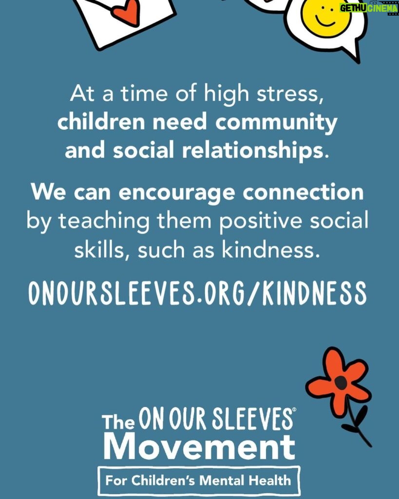 Jaime Pressly Instagram - #WorldKindnessDay is Nov. 13 and in these times of high stress, community and social connections benefit #ChildrensMentalHealth. Teaching kids positive social skills, like kindness, can help protect their mental health. Kindness builds empathy, helps create and maintain friendships, and helps develop a sense of community. Click here for more tips from @OnOurSleevesOfficial