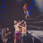 James Cipperly Instagram - Doin' the thing. . . . #baybee #Monday #jump #fall #catch #ropes #people #wrestling #hand #backs. . . . Photo: @ringsideperspective