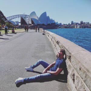 James Cipperly Instagram - I don't know where I am anymore.
.
.
.
#baybee #Tuesday #picture #wall #water  #landmark #sleepy #blueshirt