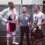 James Cipperly Instagram - Two of the best and me. Catch the replay on the new IWTV app for whatever thing you're using. . . . #baybee #monday #americanrana19 #fence #fastfive . . @zia_shoots_wrestling Foxwoods Resort Casino