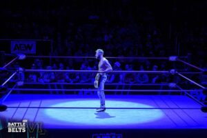 James Cipperly Instagram - Blue?
.
.
.
#baybee #monday #aew #aewbotb #aewwrestling #blue #spotlight #standing #center #ropes #wrestling #mondayblues #bluesclues
