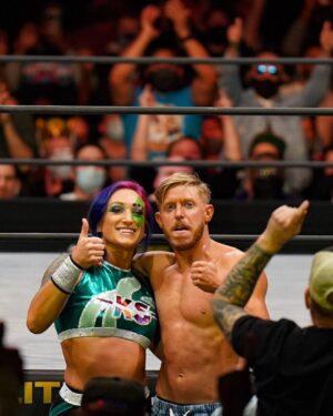 James Cipperly Instagram - Friends.
.
.
.
#baybee #Monday #mondaymotivation #mondaymood #aew #aewdynamite #wrestling #mixedtag #friends #thumbs #hug #ok