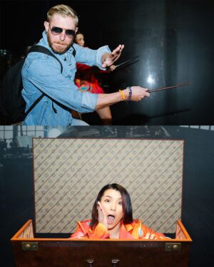 James Cipperly Instagram - From iconic couches to wizarding lessons. Check out these amazing moments from when @aew visited the @wbtourhollywood!