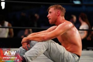 James Cipperly Instagram - Run it back.
.
.
.
#baybee #monday #sitting #aewdynamite #aew #schoolphotoshoot #lounging #looking #tnt