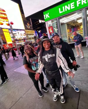 Janice Faison Instagram - Time Square action after leaving RV Show!