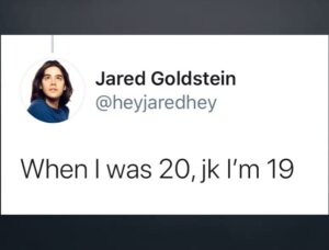 Jared Goldstein Instagram - 🧠📓🍎🙋🏻‍♀️✏️🥽