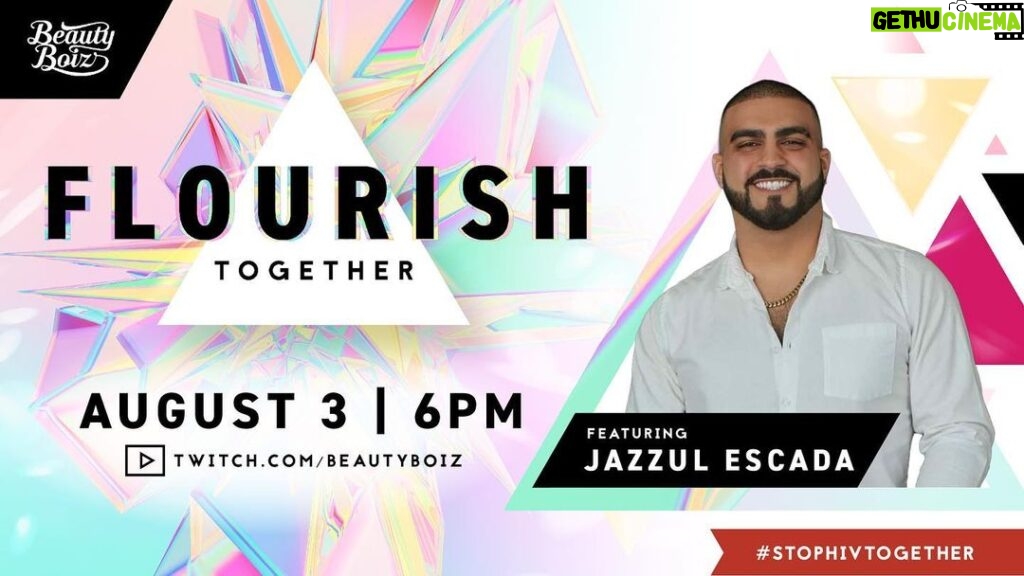 Jazzul Escada Instagram - You are cordially invited to join us for 🌸 FLOURISH TOGETHER 🌸, a digital + virtual experience streaming on Twitch on Wednesday August 3rd at 6pm PST, hosted by the SUPREME Kennedy Killawatt Colby @thekennedycolby Tune in for performances from BeautyBoiz Black Pride Celebration starring Jaiden Grayson @jaidengraysonmusic, Divine Augustine @omnimomento, Roulette Delgato @roulette_delgato, and Kayla Carrington @kidkayla.c. With appearances from Jazzul Escada @jazzulescada , Ivy Fischer @ivanalysette, Kimber Shade @Kimbershade503 Travis Chantar @chantar and Trivia, hosted by THE global Runway DIVA Barry Brandon @thequeerindigo 💥 The Let's Stop HIV Together campaign encourages those at risk for HIV to talk about testing, condoms, (PrEP), and HIV treatment so that they can take action to protect themselves and their partners. This year, Beautyboiz has curated a magical and memorable event bringing the LGBTQIA+ community together. Make sure to RSVP! After you do so, you will receive an email with information and a link of where to experience FLOURISH Together. And now, let's #FlourishTogether