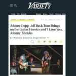 Jeff Beck Instagram - Check out this great article on the Jeff Beck Tour by Variety ! https://variety.com/2022/music/news/johnny-depp-jeff-beck-tour-concert-new-jersey-1235401164/