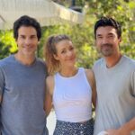 Jennifer Finnigan Instagram – Celebrating the end of the Writer’s strike with my buddies ☺️ Now time for @sagaftra to get our fair deal too!!!!! #salvation @santiagoc @iananthonydale 🩷 Los Angeles, California