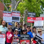 Jennifer Finnigan Instagram - Cast and writers who still adore each other, strike together. Supporting and fighting for our AMAZINGLY TALENTED WRITERS, to ensure that the writers, and directors and actors—get paid what we have rightfully earned. The greed has gone far enough. Support our artists!!!!!!! #wgastrong #wgastrike #sagaftramembers @salvationcbs @santiagoc Los Angeles, California