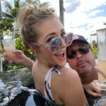 Jennifer Finnigan Instagram - #throwback to last week…..When the parents get 4 hours by themselves thanks to «Kids Club » you can find us at the Adult Pool 🙌🏼 Second pic is back in family mode ;) #hawaii #springbreak #hawaiivacation Hawaii, USA