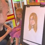 Jennifer Finnigan Instagram - Quick visit to my beautiful hometown with my beautiful fam #i❤️montreal #j’❤️mtl Love being a tourist here :) Love that last pic of EJ staring at her caricature like “umm that looks nothing like me” 😝 #montreal Montreal, Quebec