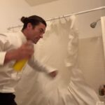 Jennings Brower Instagram - Not Today, Shower Demon!🙅🏻‍♂️👹🚿 What are you doing in this situation?🤔 Los Angeles, California