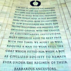Jeremy Kenyon Lockyer Corbell Instagram - "I am not an advocate for frequent changes in laws and constitutions, but laws and institutions must go hand in hand with the progress of the human mind. As that becomes more developed, more enlightened, as new discoveries are made, new truths discovered and manners and opinions change, with the change of circumstances, institutions must advance also to keep pace with the times." - Thomas Jefferson 🛸