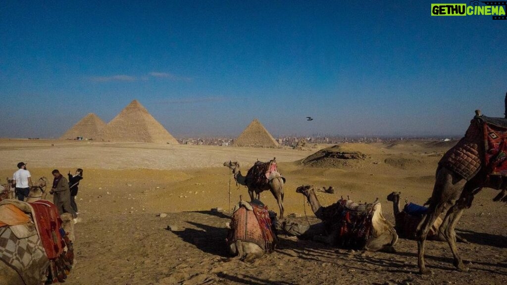 Jerrika Hinton Instagram - Dear Diary, Let’s remember the smell inside the Red Pyramid, the sounds of Cairo, taking in this new decade on the shores of the Nile, the touch of hieroglyphics under our fingertips, and the feeling we had approaching Djeser-Djeseru at Deir al-Bahari. Shukraan. • Cairo, Saqqara, Giza & Luxor Egypt