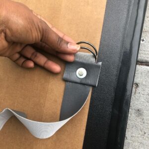 Jerrika Hinton Instagram - UPDATE 6/11:
Thank you to everyone to gave. No more monies are needed at this time! .
ORIGINAL POST:
Hello IG,
We’ve seen all the footage this week of protestors suffering the harmful effects of the militarization of police forces across the country. It’s an unfair fight for justice, decency and basic human rights. So I spent the week working on sturdy, lightweight prototypes for protestor shields and came up with this. Share widely & adapt as necessary. I’ve made 10 (paid for out of my own pocket) and will gladly make a fuckton of em if nonblack folks want to contribute to help supplement the cost (Venmo: @jerrika). To make your own:
1. Cut/bend/shape cardboard to size keeping in mind center mass.
2. Create a middle layer from plastic or vinyl. I’ve used nonslip mats from the dollar store, those large placemats for pet water bowls, camping pads, Rubbermaid lids, etc. Glue this layer between the cardboard with e6000.
3. Use duct tape to seal all edges and reinforce where needed.
4. Drill holes for handles. Handles can be old leather, strap belting &/o legit cheap handles from Home Depot or Ikea. Use D-rings to make crafted handles adjustable.
5. Secure handles with bolts, washers & nuts.
6. Cover the outward facing side with the truth. 
7. Protect yourself and others. 
#blacklivesmatter #blm #blmla #blmny #blmmovement #defundthepolice #selfdefense #rubberbullets #plasticbullets #demilitarizethepolice #sayhername #sayhisname #breeonataylor #tonymcdade #georgefloyd #philandocastile #jamarclark #ahmaudarbery #bothamjean #ezellford #sandrabland #michaelbrown #michelleshirley #redeljones #kenneywatkins #laquanmcdonald #stephonclark #tamirrice #ericgarner