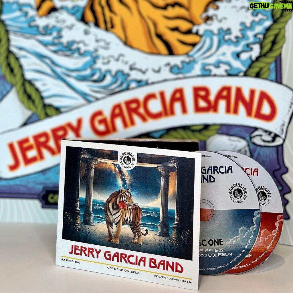 Jerry Garcia Instagram - Head into the holiday weekend with GarciaLive Volume 20. This latest archival release shines a spotlight on the wild and woolly 80s era of the JGB. Take the album for a spin on your favorite streaming service or purchase a copy today. Link in profile.