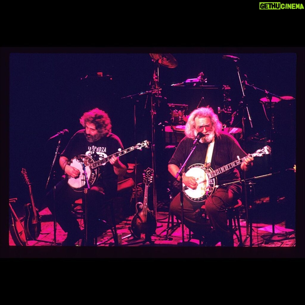 Jerry Garcia Instagram - On this day in 1991, Jerry & David Grisman played The Warfield and busted out the banjos for “Sweet Sunny South.” 📸: @susanamillman