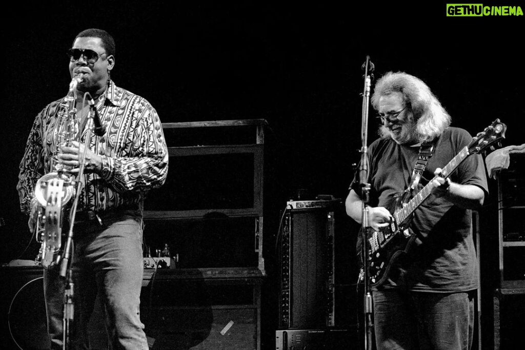 Jerry Garcia Instagram - Remembering the late great E Street Band saxophonist Clarence Clemons on what would have been his 82nd birthday today. Here’s “The Big Man” guesting with the Jerry Garcia Band on “Waiting for a Miracle” as featured on GarciaLive Vol 13. 📷 @minkinphotography