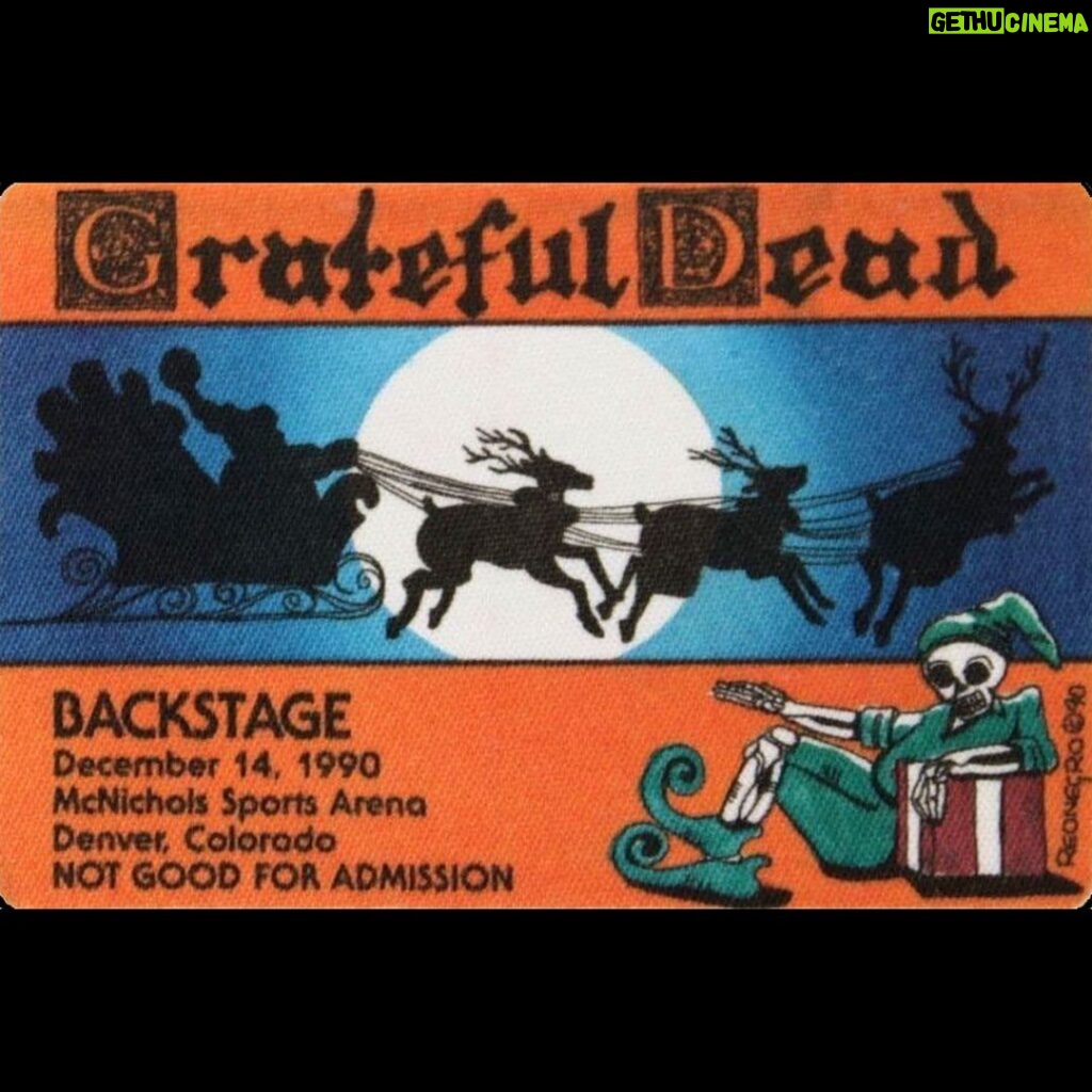 Jerry Garcia Instagram - On this day in 1990, the @gratefuldead wrapped up their Mountain/West Tour with a final show at the McNichols Sports Arena in Denver, CO. Swipe to see some of the backstage passes from the tour.
