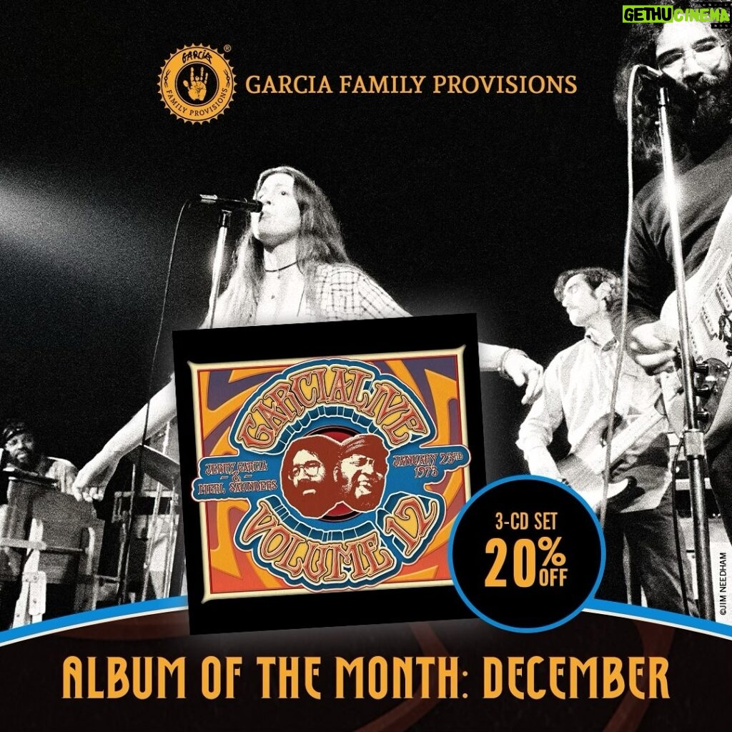 Jerry Garcia Instagram - Captured nearly two years after debuting their amorphous combo, GarciaLive Volume 12 finds Garcia and Saunders continuing to stretch the bounds of R&B standards and foundational rock & roll on the front end of a three-night midweek run at The Boarding House in San Fran. Get it today and take 20% off the 3-CD set!