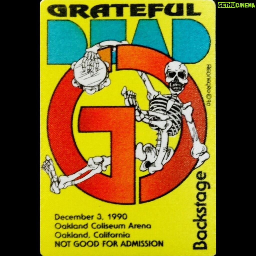 Jerry Garcia Instagram - On this day in 1990, the @gratefuldead wrapped up their Mountain/West Tour with a final show at the McNichols Sports Arena in Denver, CO. Swipe to see some of the backstage passes from the tour.