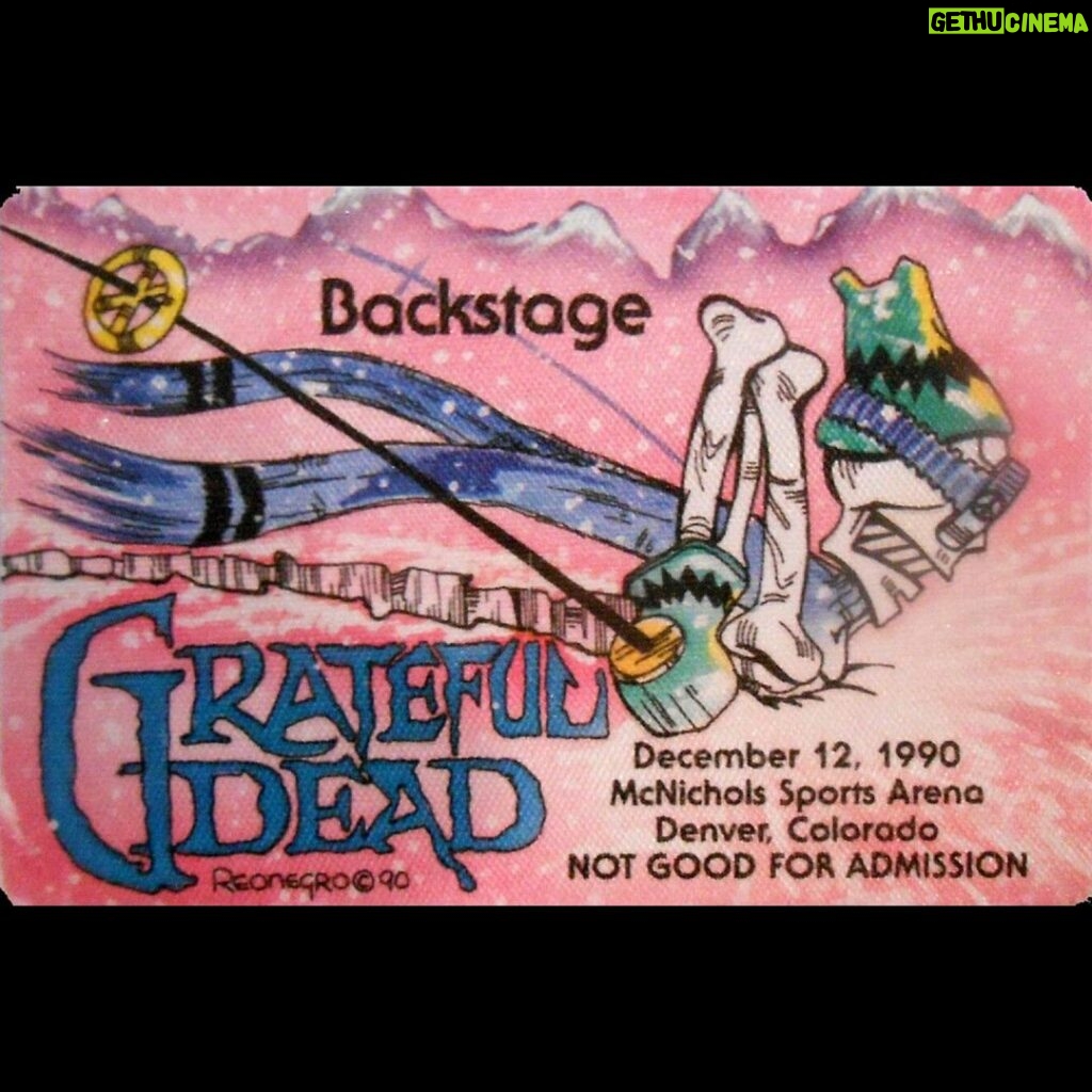 Jerry Garcia Instagram - On this day in 1990, the @gratefuldead wrapped up their Mountain/West Tour with a final show at the McNichols Sports Arena in Denver, CO. Swipe to see some of the backstage passes from the tour.