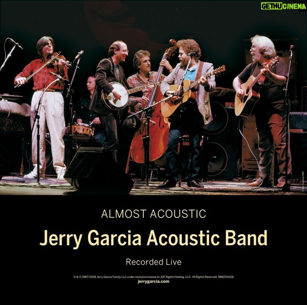 Jerry Garcia Instagram - Almost Acoustic, the Jerry Garcia Acoustic Band’s live album, was originally released 35 years ago today on December 6, 1988. Featuring recordings from the band’s fall 1987 tour at the Wiltern and Warfield Theatres, JGAB member and producer Sandy Rothman describes the record as a "mostly acoustic, not quite bluegrass, progress report for our friends, our fans, and people who love this music.”