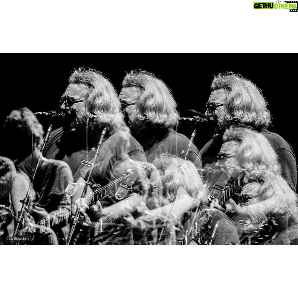 Jerry Garcia Instagram - Get a glimpse of the JGB’s show at the Orpheum Theatre in San Fran on this date in ‘88 through @jayblakesberg’s lens.