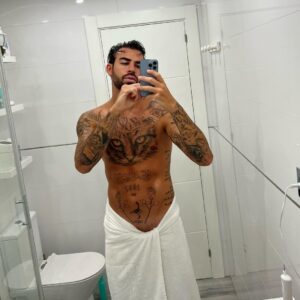 Jesús Palacios Instagram - Once you care, you’re fucked 🗣️💥 #catchmeifyoucan 
.
.
.
.
.
.
.
.
.
.
.
.
.
#selfie #bathroomselfie #selfietime #jesuspalacios #jesusloveisland #loveislandespaña #model #modelo #modellife #modelshoot #fitnessmodel #tattoo #tatt #tattooart #tattoomodel #ink #inkmodel #inklife #inkaddict #inkart #like #likesforlike #likeforfollow #likeforlikeback #likeit #like4follow #pic #mirror