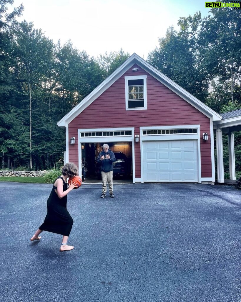 Jessica St. Clair Instagram - Is there a word for the joy you feel when you see your daughter playing basketball with your father?
