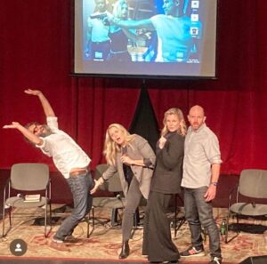 Jessica St. Clair Instagram - A LIVE @hdtgm with three of my faves is out. No surprise it's a movie that made me physically ill set in the apocalyptic future starring Mario Lopez. His dimples were my North Star. @junediane @paulscheer
