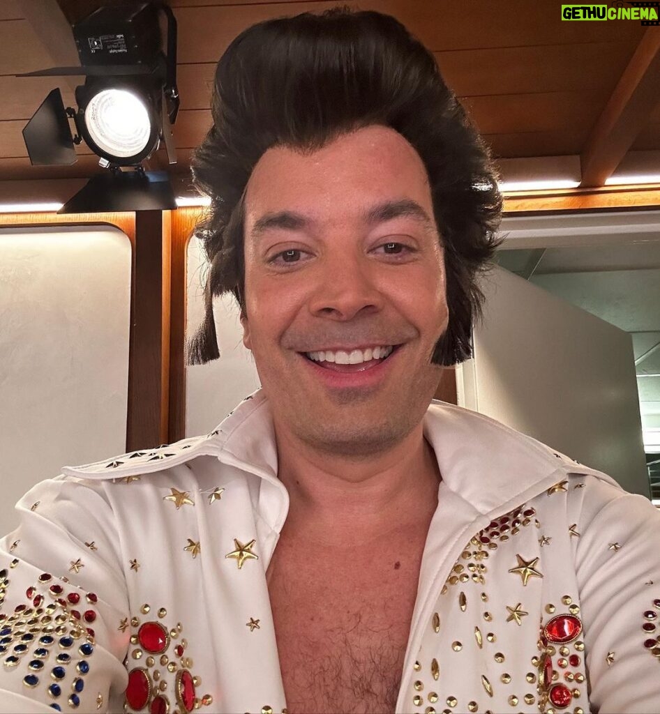 Jimmy Fallon Instagram - Everyone knows about Elf on the Shelf. Tonight the debut of: Elvis on the Shelvis the new king of Christmas traditions.