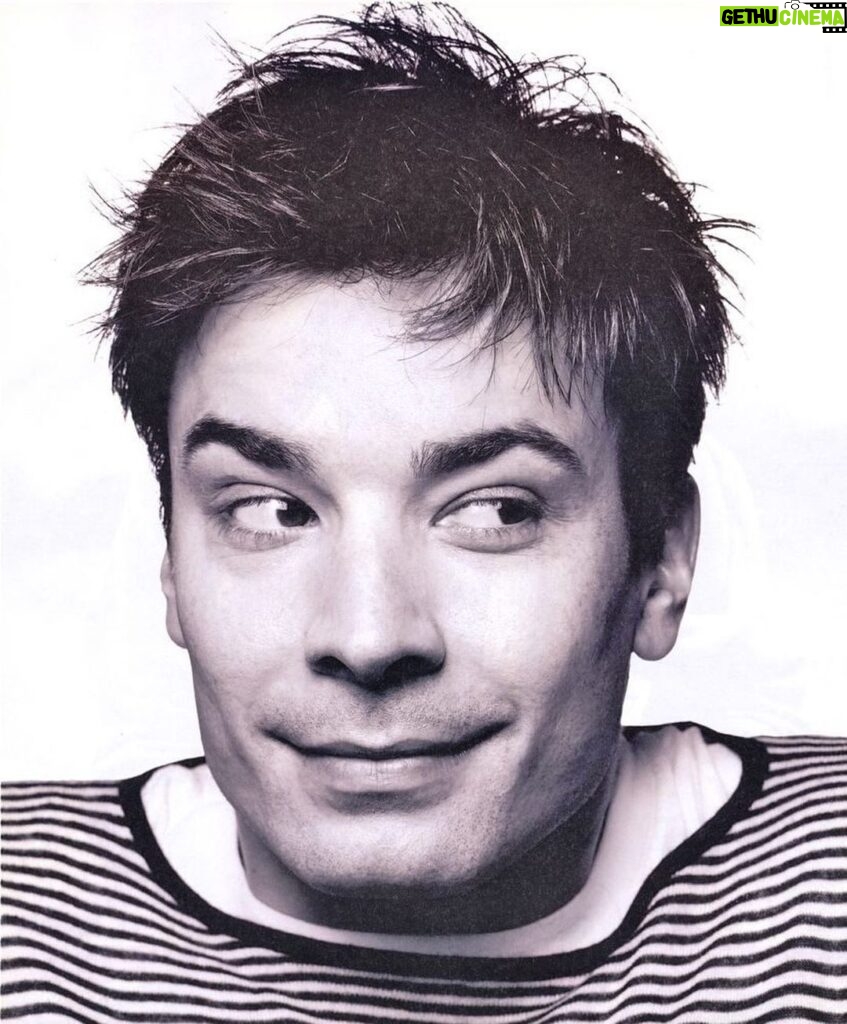 Jimmy Fallon Instagram - 20 years ago for @interviewmag. I saved all of my do not disturb signs from hotels from comedy gigs and sewed them onto a t-shirt. The idea was to hang me on a door and I guess we just went with creepy.