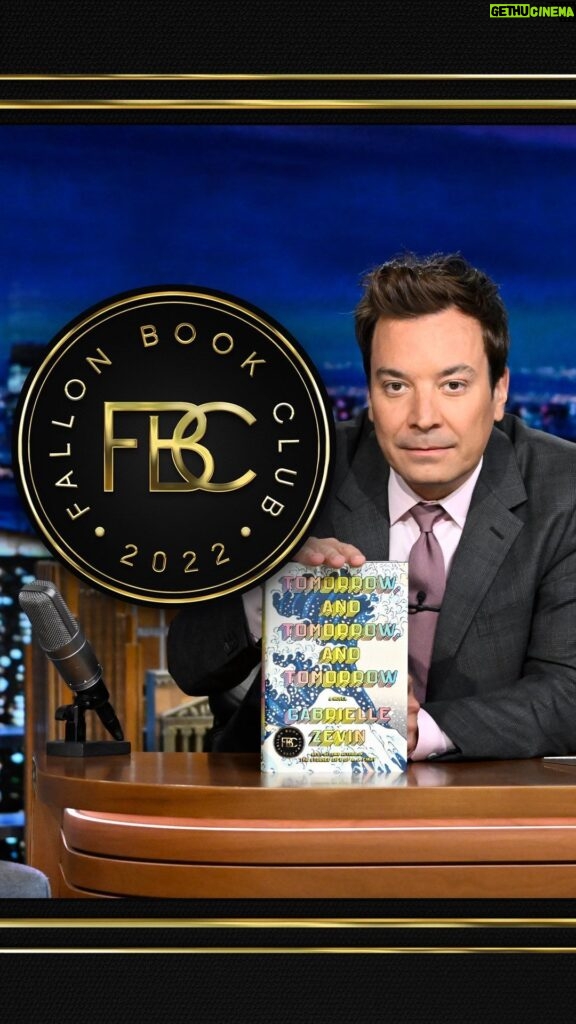 Jimmy Fallon Instagram - This summer’s Fallon Book Club pick is Tomorrow, and Tomorrow, and Tomorrow by @gabriellezevin! 📖 @aaknopf @penguinrandomhouse Visit http://fallonbookclub.com to get your copy and share your thoughts as you read along with us using #FallonBookClub! #FallonTonight The Tonight Show Starring Jimmy Fallon