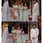 Jisma Jiji Instagram - "And, Now you see me" Wedding Shot by : @sk_abhijith Wedding Stylist of jisma: @stylewithandriya @andriya_nunez Wedding Styling for Vimal: @jisma_jiji_kizhakkarakattu Wedding makeover: @rizwan_themakeupboy Events: @shufflevents Gown: @daislebridals