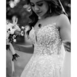 Jisma Jiji Instagram - "And, Now you see me" Wedding Shot by : @sk_abhijith Wedding Stylist of jisma: @stylewithandriya @andriya_nunez Wedding Styling for Vimal: @jisma_jiji_kizhakkarakattu Wedding makeover: @rizwan_themakeupboy Events: @shufflevents Gown: @daislebridals