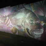 Joel Van Moore Instagram - We have brought The Big Picture to @colourtumbystreetart with @illuminateadelaide So good to see the digital works come to life alongside the existing artworks by global superstars Tumby Bay, South Australia